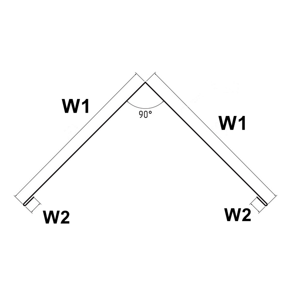 Конек кровельный плоский