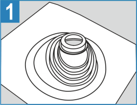 манжета/ проходка для кровли Угловая