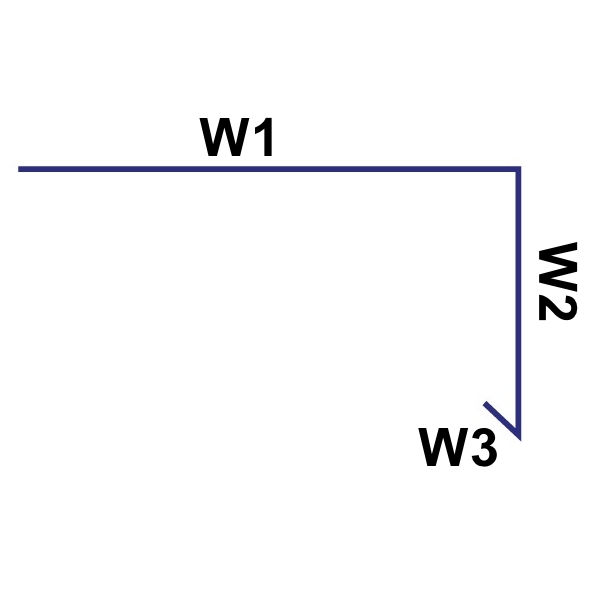 Ветровая (торцевая) планка для мягкой кровли